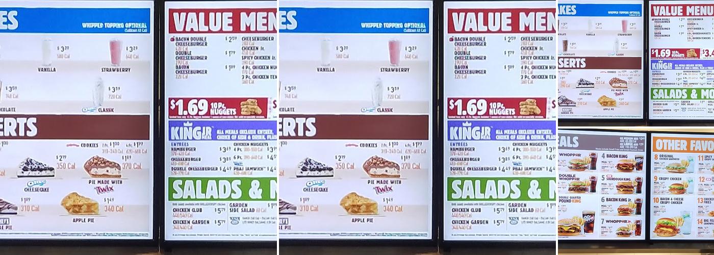 Burger King Menu