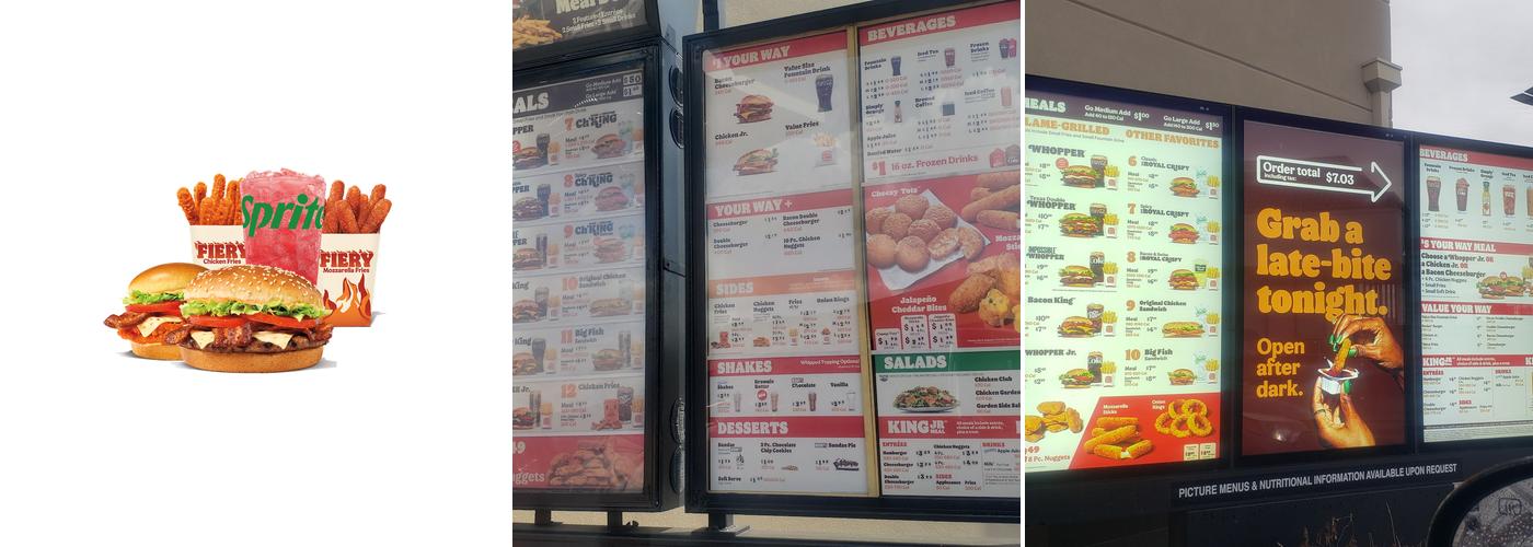 Burger King Menu