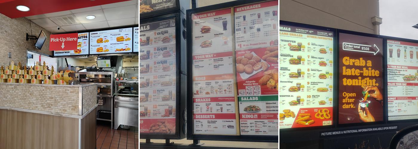 Burger King Menu