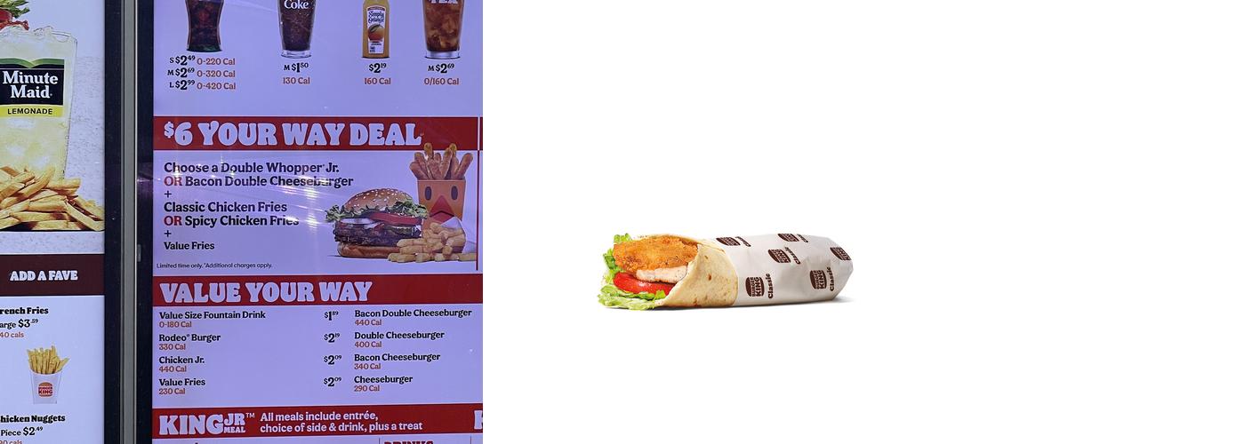 Burger King Menu