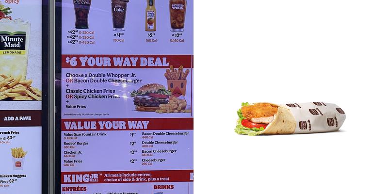 Burger King Menu