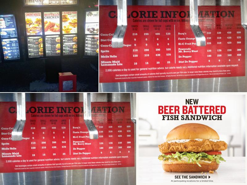 Arby's Menu