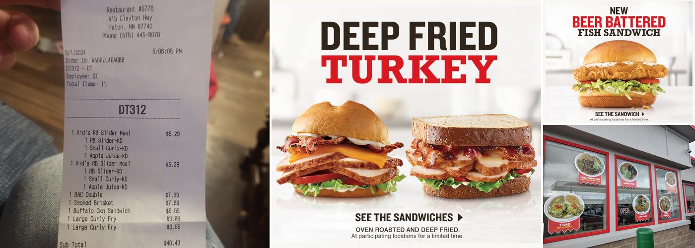 Arby's Menu