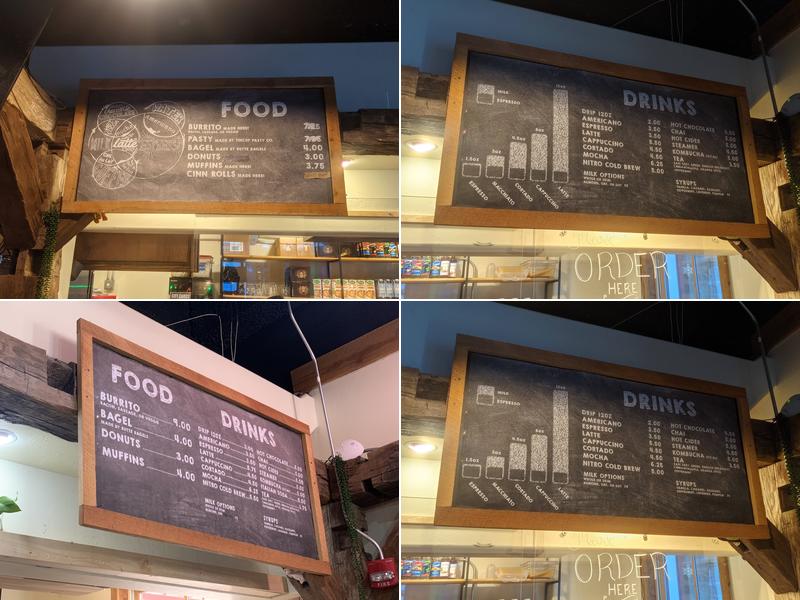 COFFEE LAB Menu