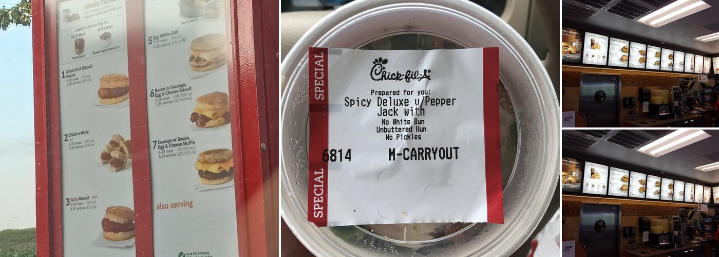 Chick-fil-A Menu