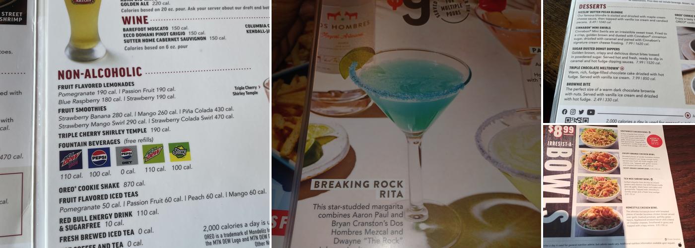 Applebee's Grill + Bar Menu
