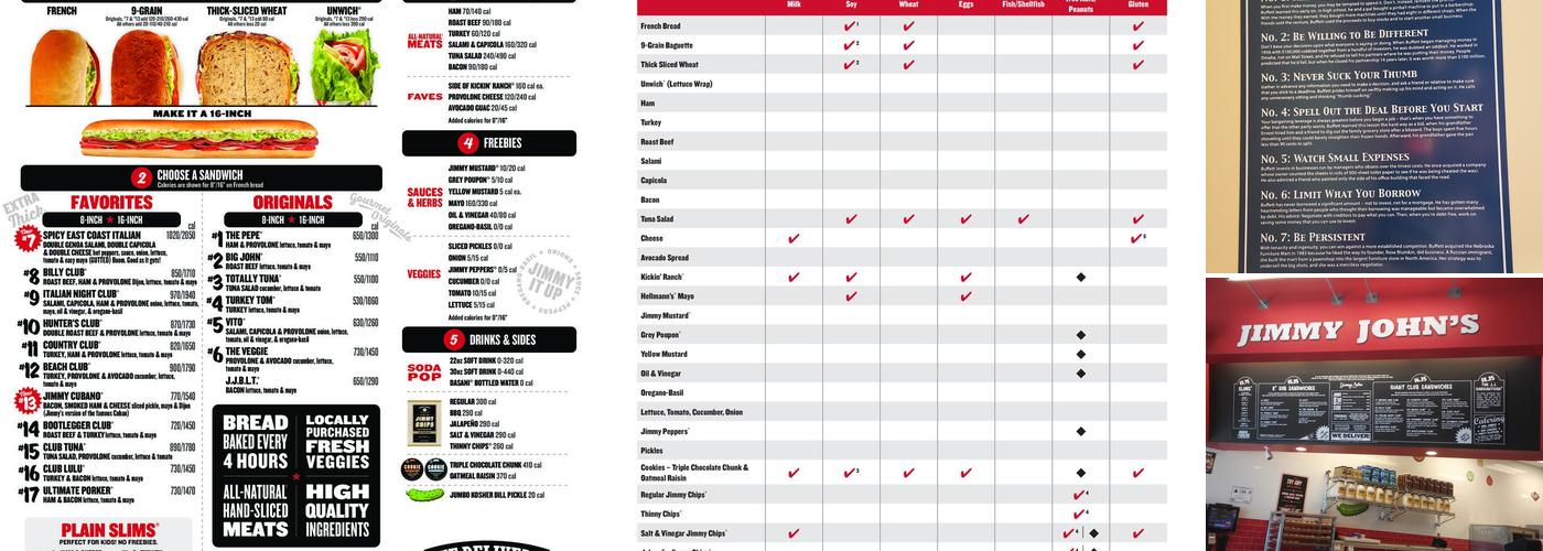 Jimmy John's Menu