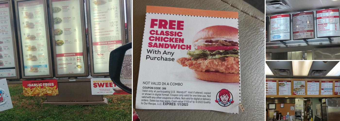 Wendy's Menu