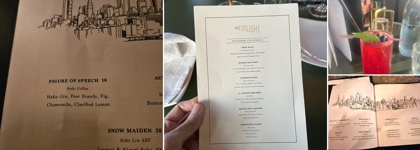 Westlight Menu