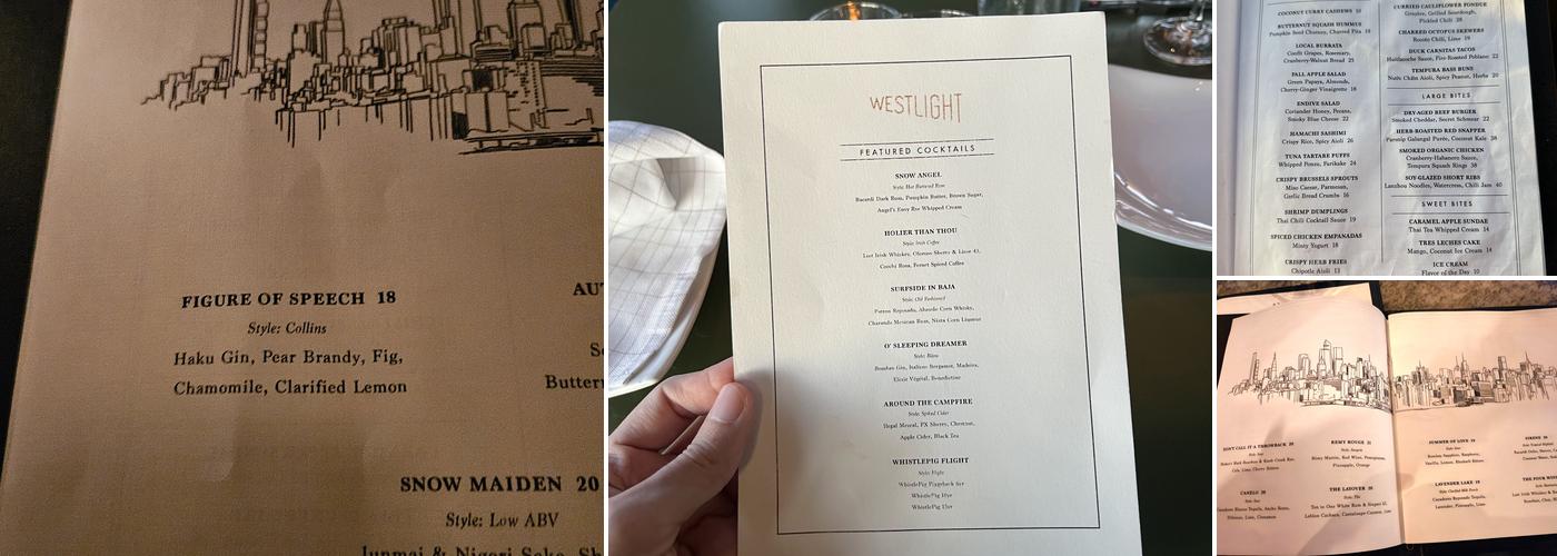 Westlight Menu