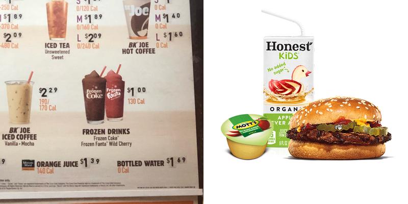 Burger King Menu