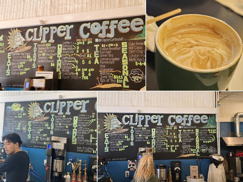 Clipper Coffee Menu