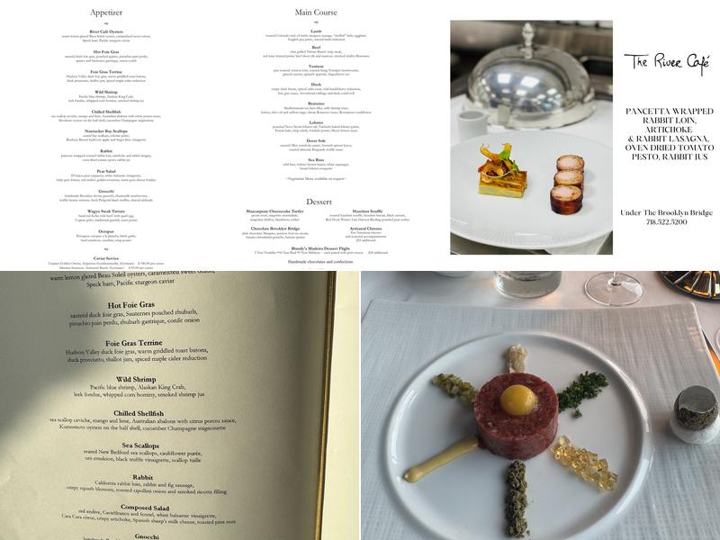 The River Café Menu