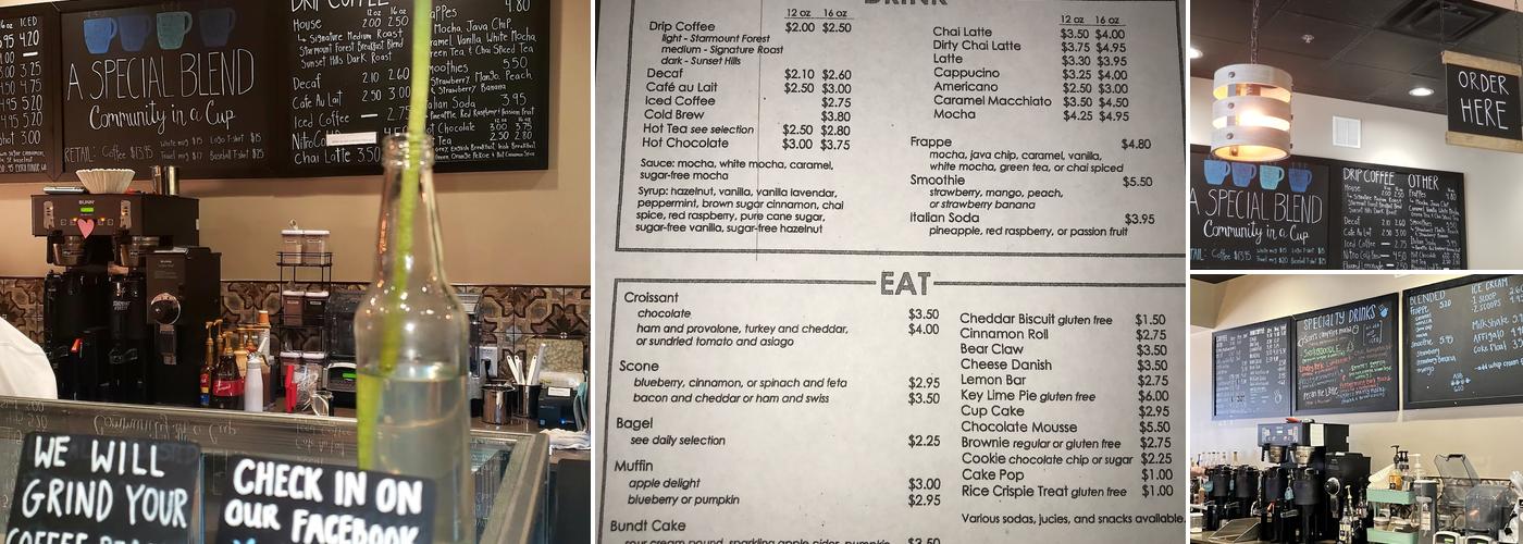 A Special Blend Menu