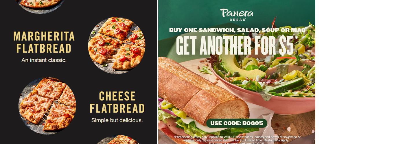 Panera Bread Menu