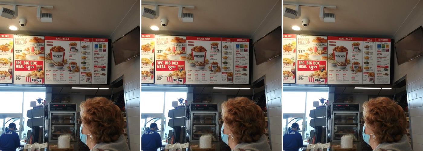 KFC Menu