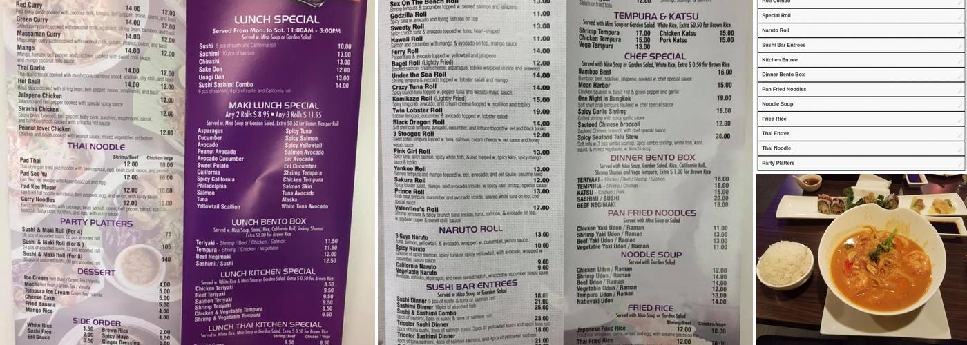 3 Guys Sushi Menu