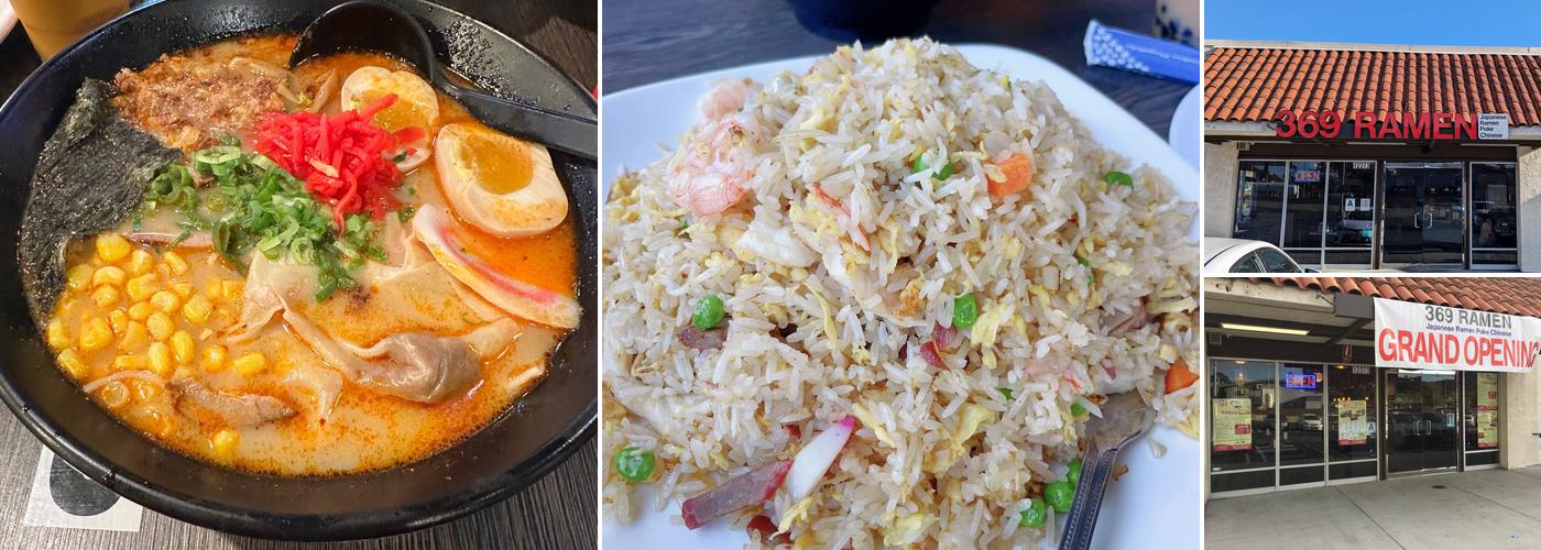 369 Ramen. Poke .Chinese Cusine