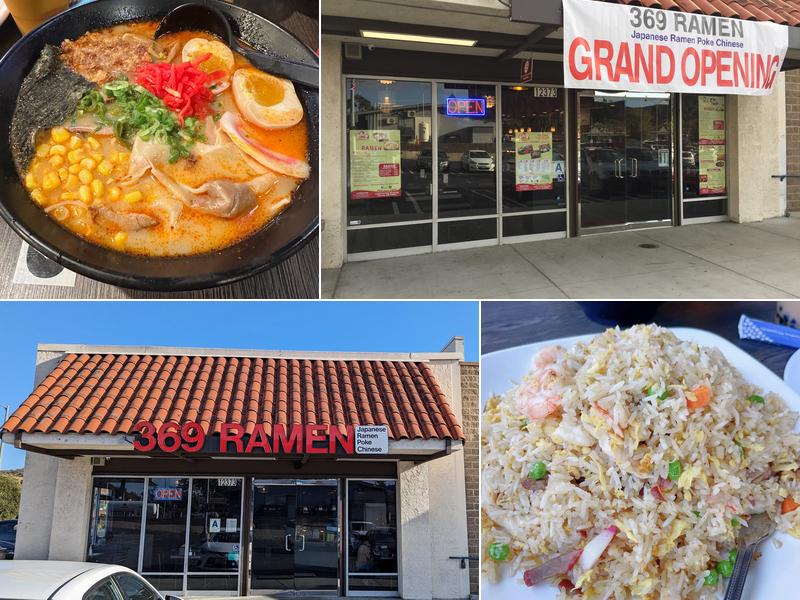 369 Ramen. Poke .Chinese Cusine