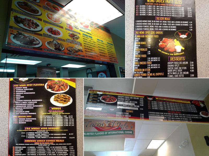 702 Wing Spot Menu