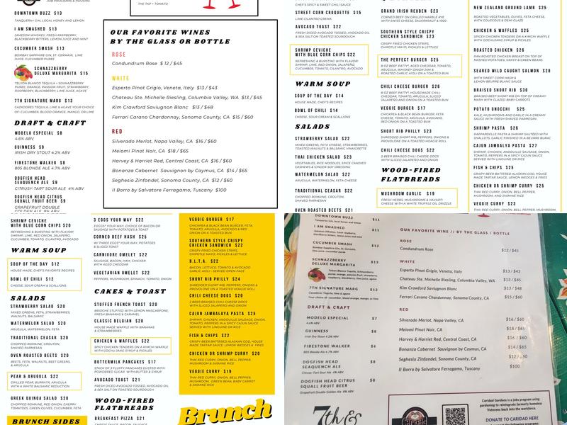 7th & Carson Menu