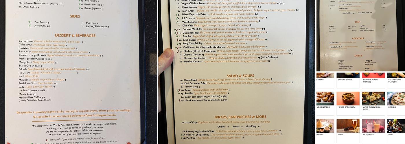 8Elements Menu