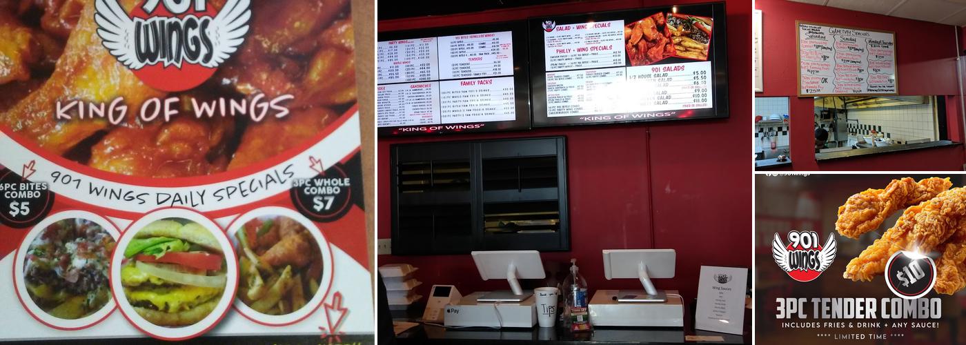 901 Wings Menu