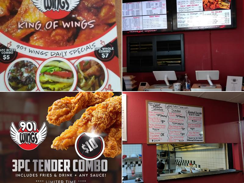 901 Wings Menu