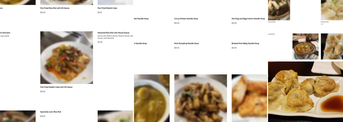 A+ Hong Kong Kitchen Menu