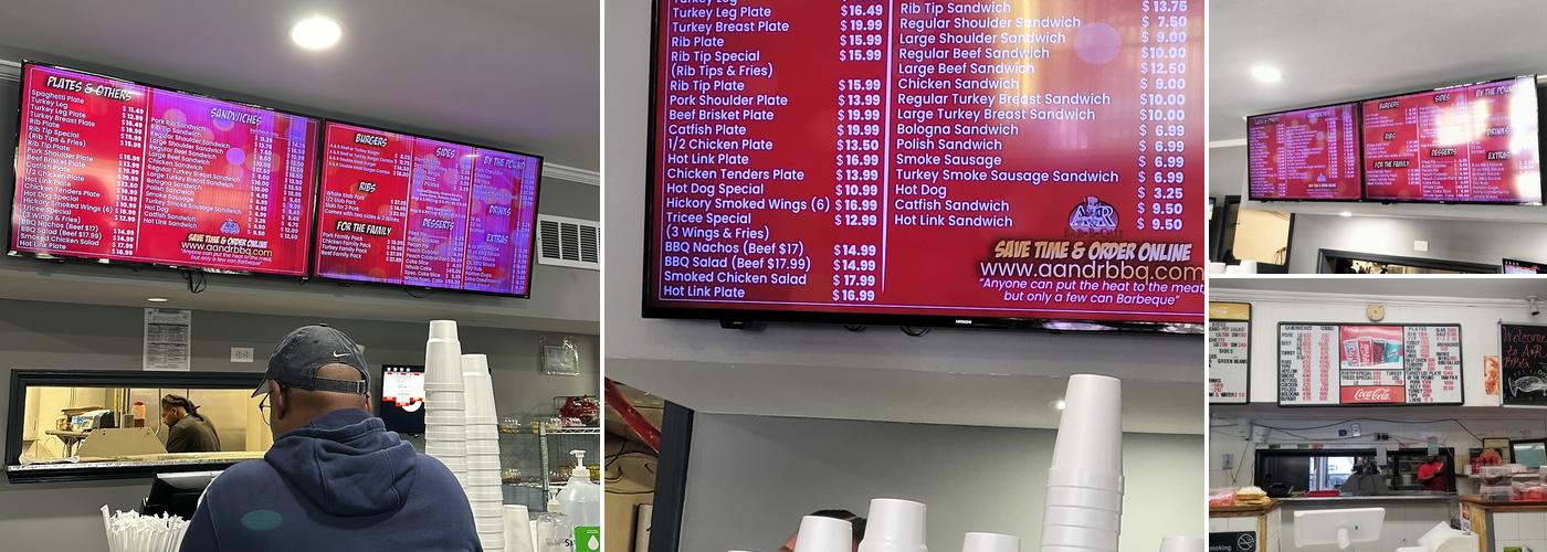 A&R Bar-B-Que LLC Menu