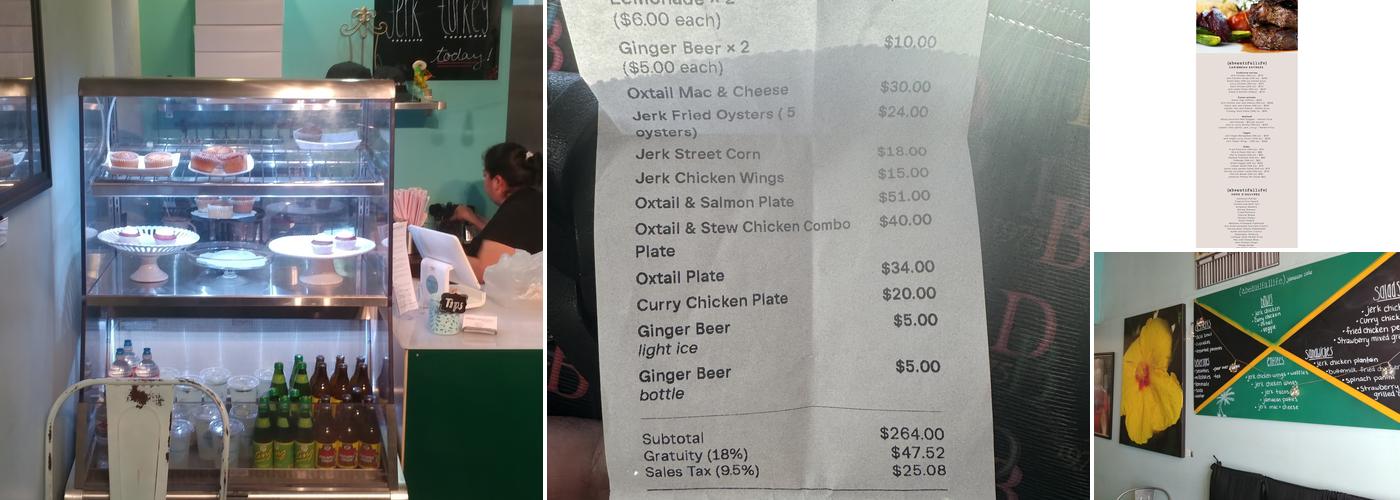 (abeautifullife) jamaican cafe Menu
