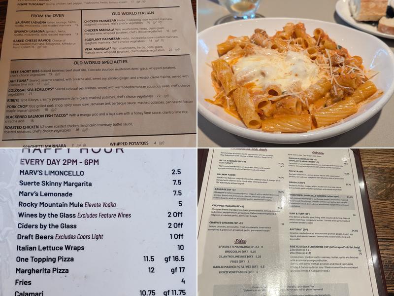 Abrusci's Fire & Vine Menu