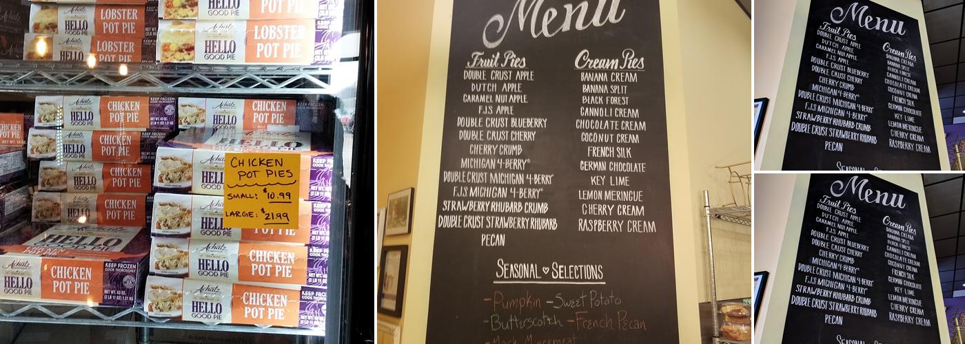 Achatz Handmade Pie Company Menu