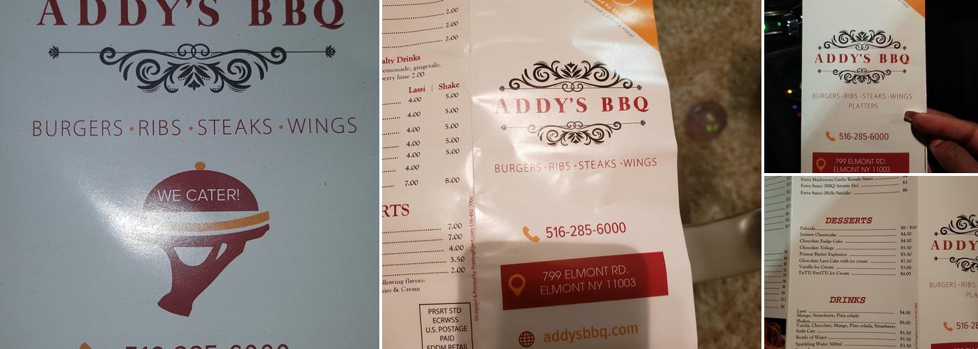 ADDY'S BBQ Menu