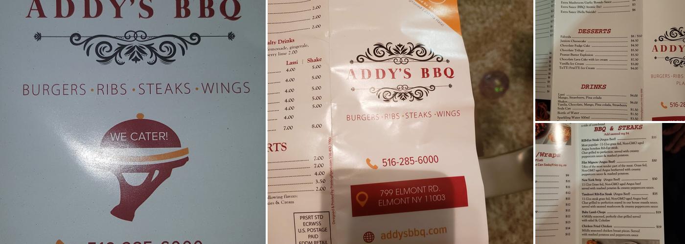 ADDY'S BBQ Menu