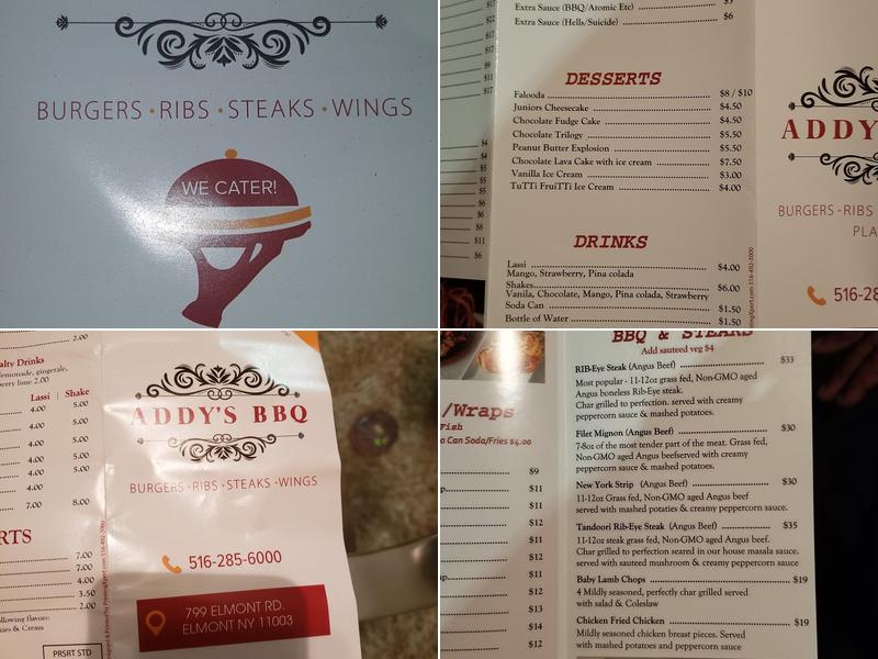ADDY'S BBQ Menu