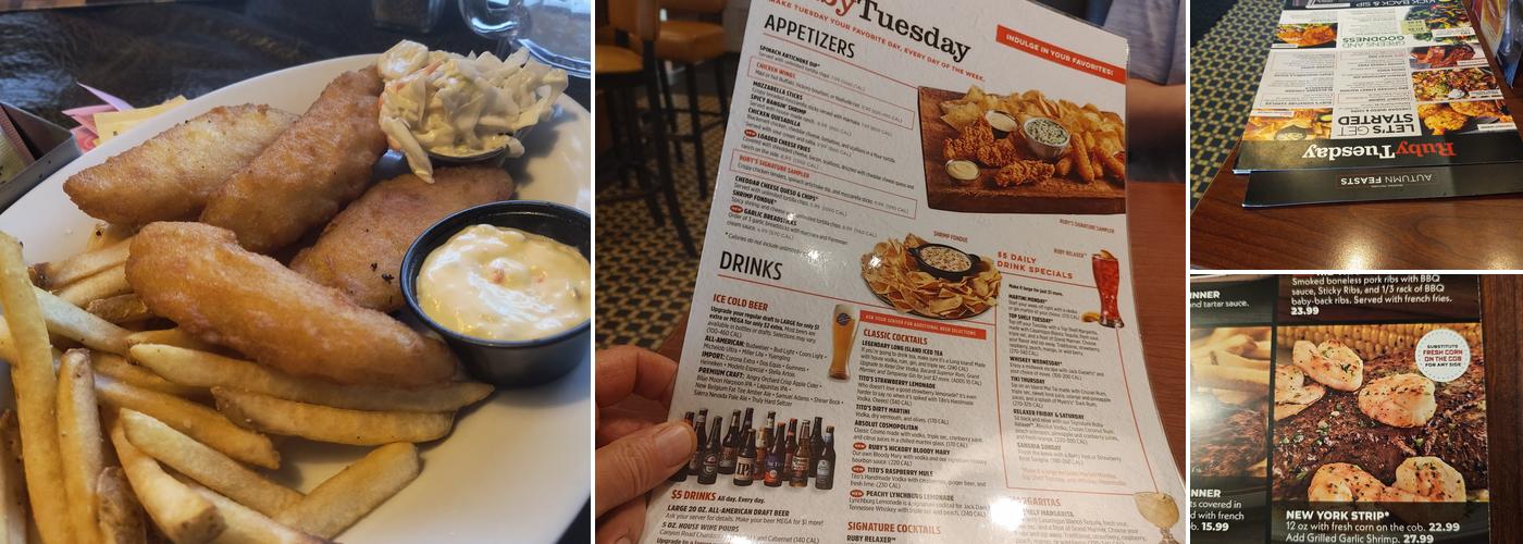 Ruby Tuesday Menu