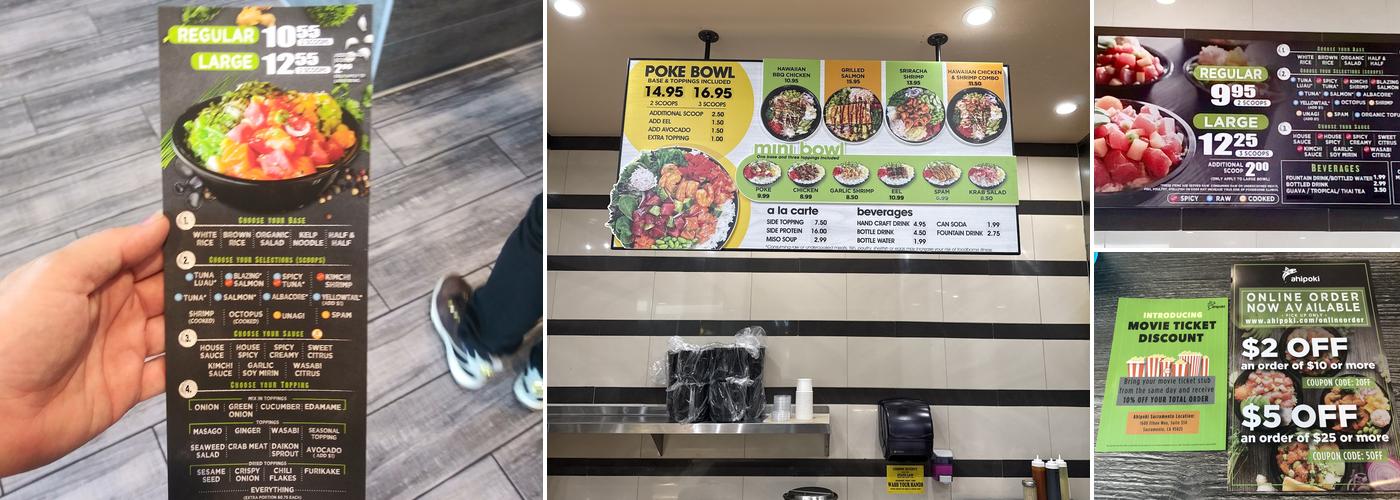 AhiPoki Menu