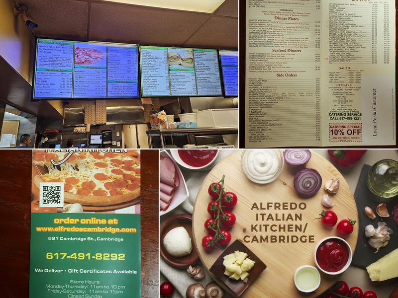 Alfredos Italian Kitchen - Cambridge Menu