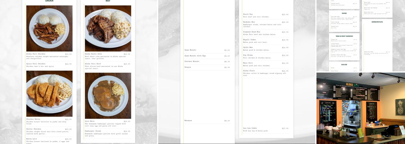 Aloha Grill Menu