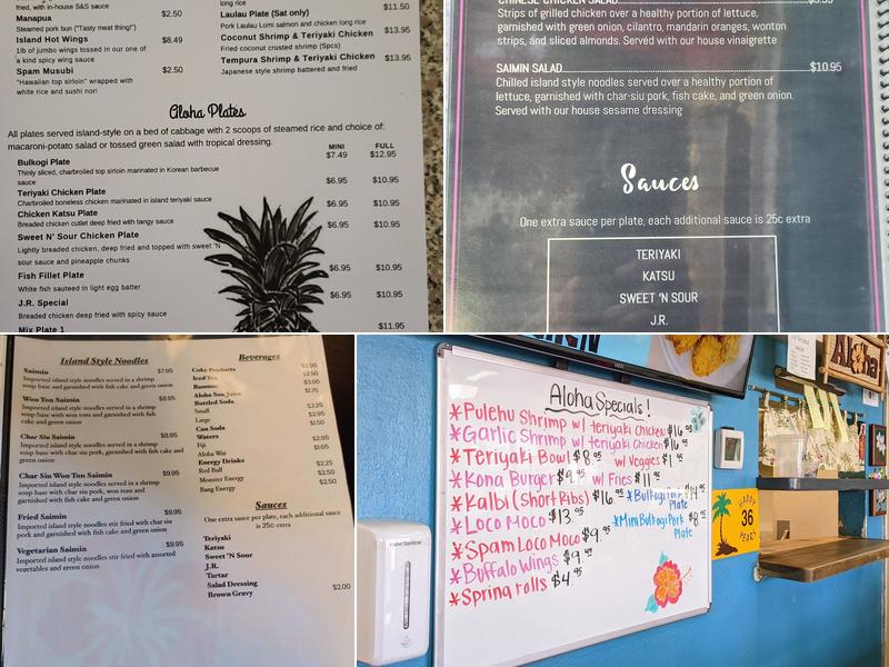 Aloha Kitchen Menu
