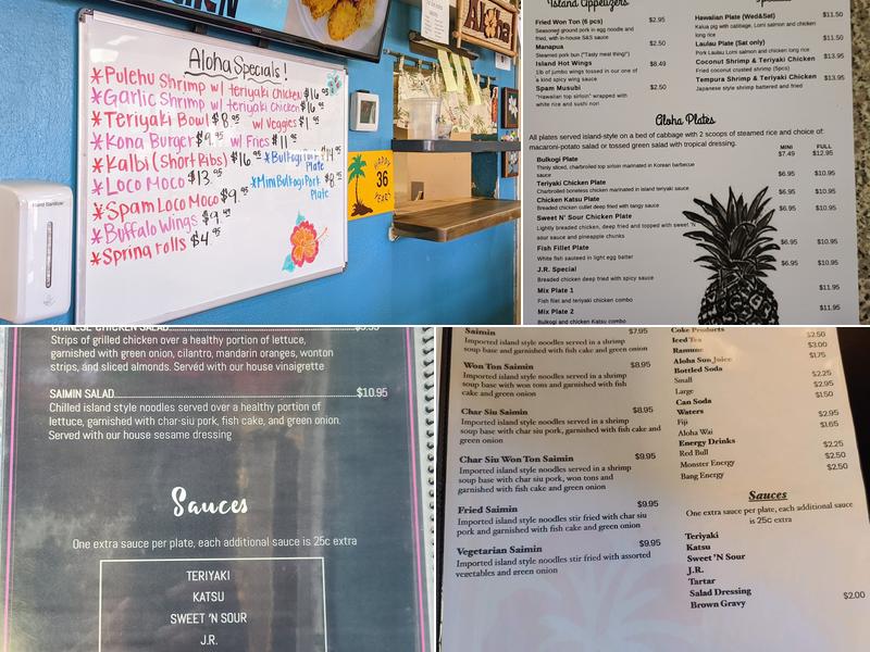 Aloha Kitchen Menu