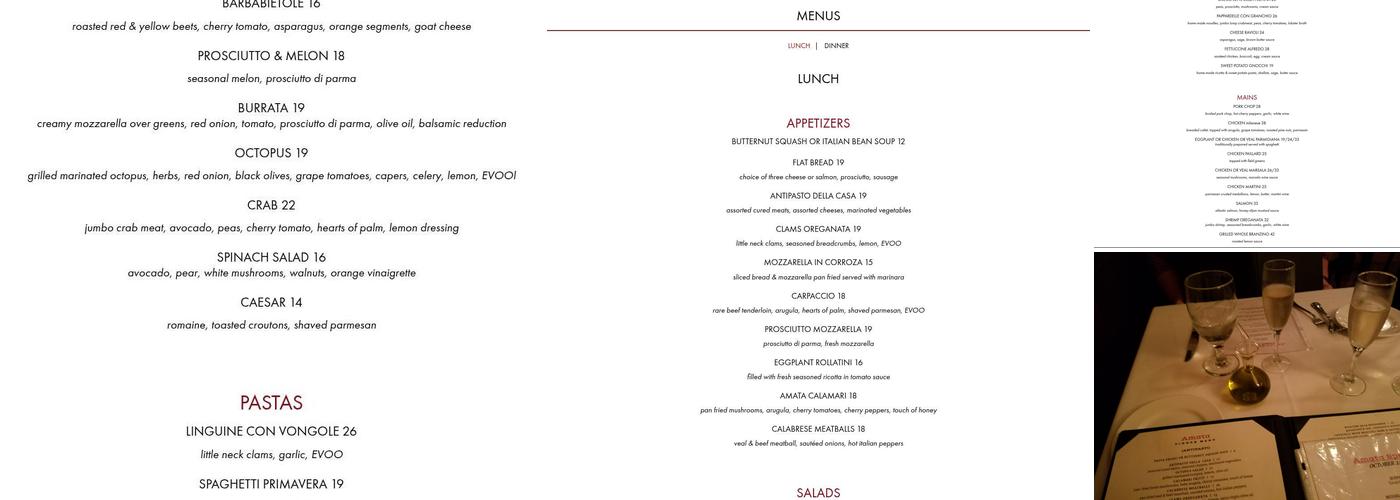 Amata Menu