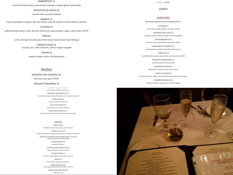 Amata Menu