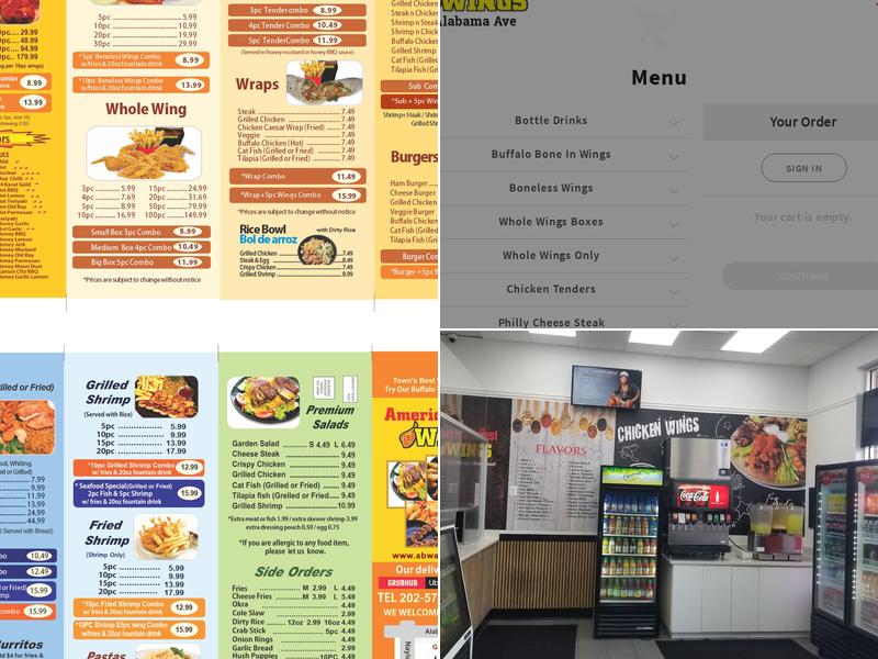 America's Best Wings Menu