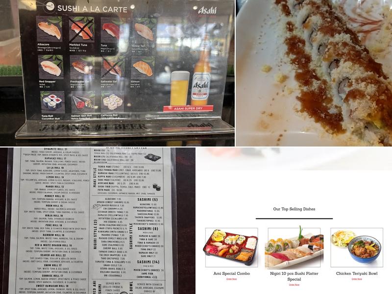 Ami Sushi Menu