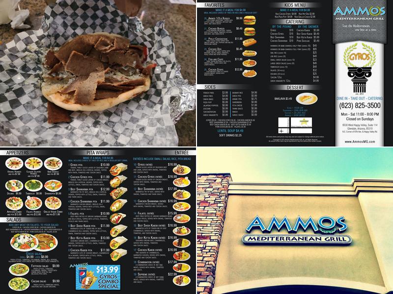Ammos Mediterranean Grill Menu