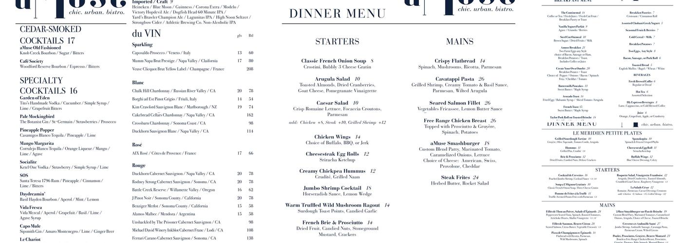 Amuse Menu