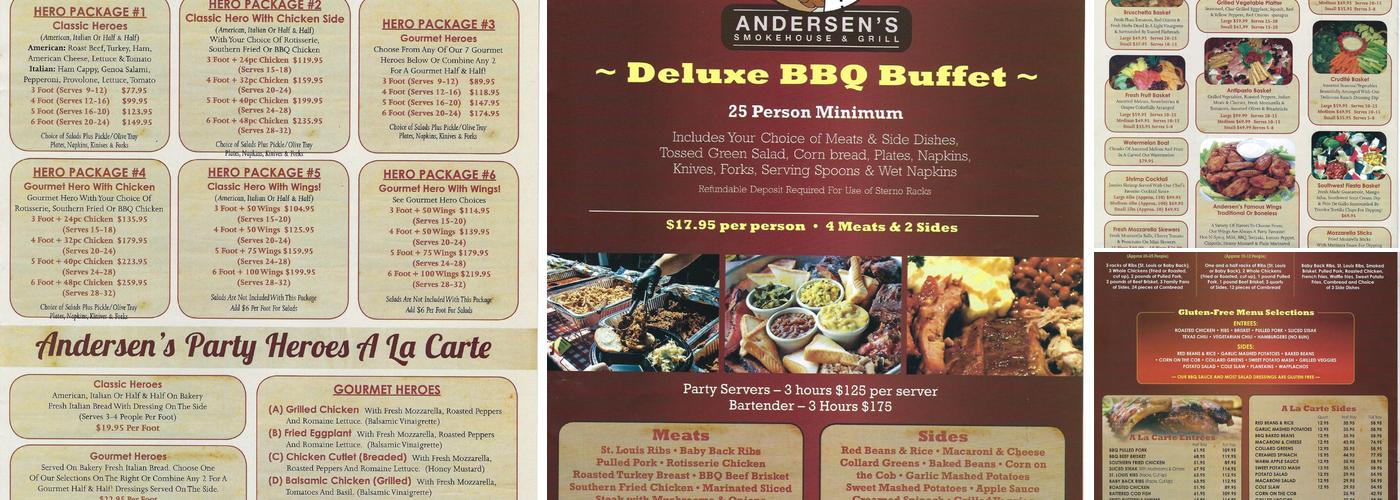 Andersen's Deli & Catering Menu