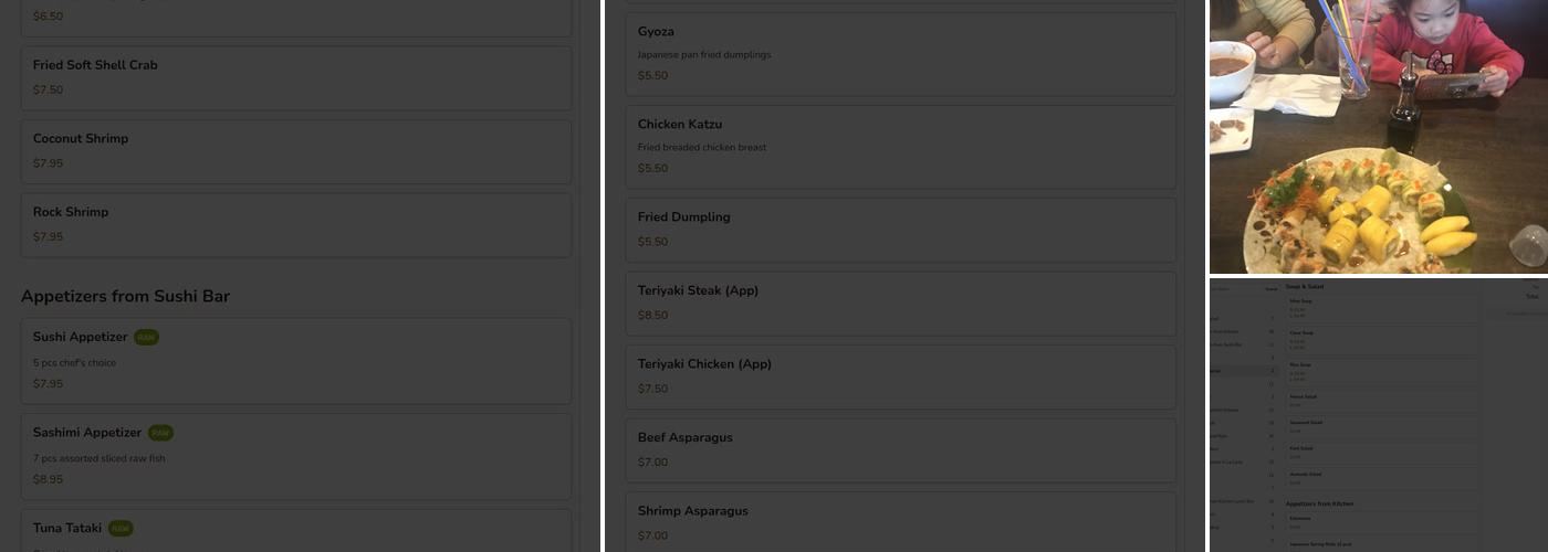 Ang's Sushi Bistro Menu